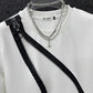 Mens T-Shirt  Zipper Short-Sleeved T-Shirt