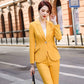 Pink Office Two Piece Set Pants for Women Trouser Suit