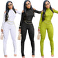 Bodycon Jumpsuit Long Sleeve - JELESACK