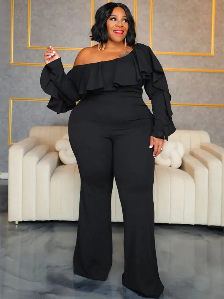 Plus Size  Jumpsuit Urban Leisure Bodysuit