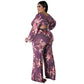 Plus Size Jumpsuit  Print One Piece