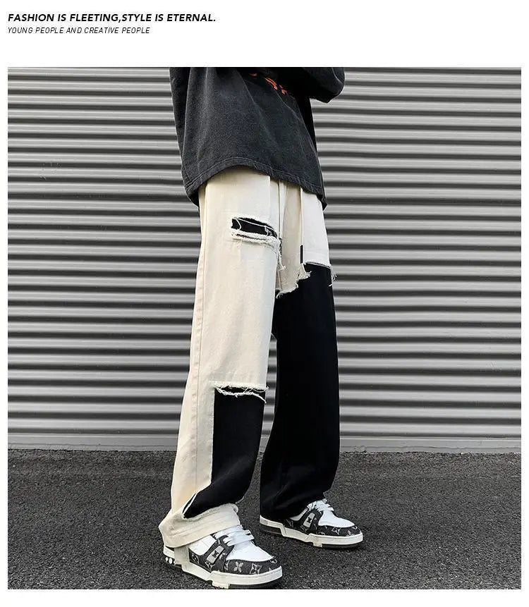 Loose Cotton Pocket Drawstring Trousers