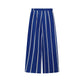 Printed Striped Shirt & Loose Straight Trousers