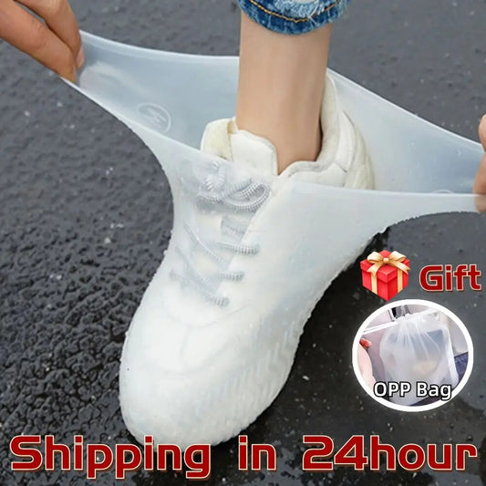 Pair OF Reusable Waterproof Shoe/ Trainers Covers For Rain - JELESACK