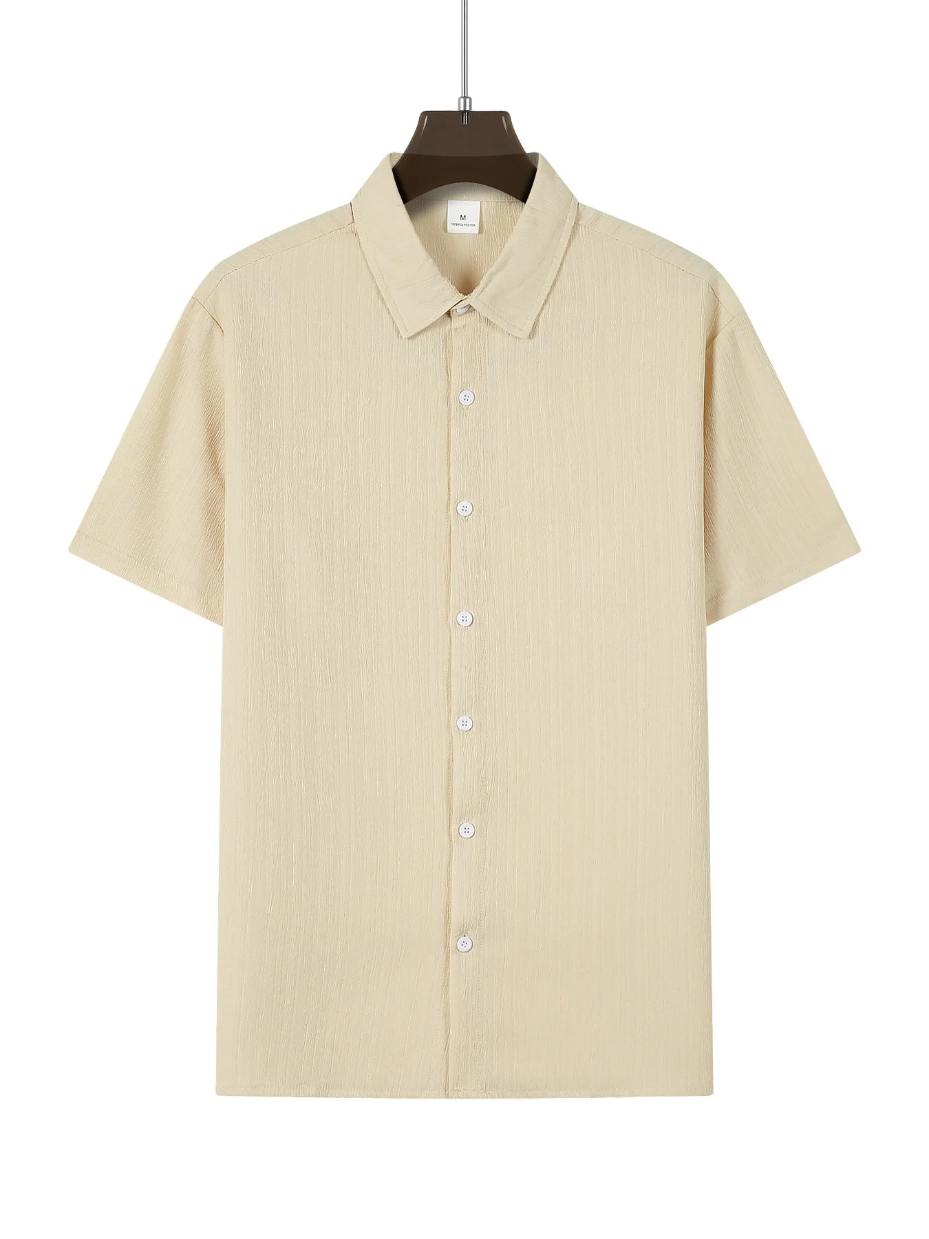 men's shirt set solid colour