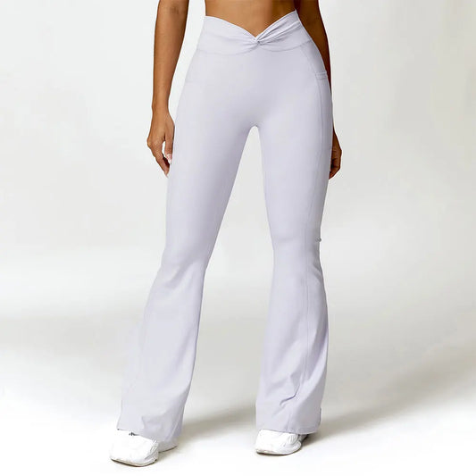 High Waist Flare Leggings Pants - JELESACK