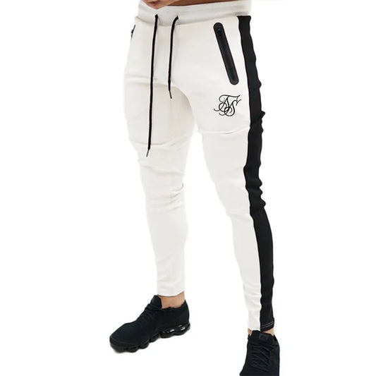 Silk Men's Pants Fitness Skinny Trousers