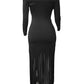 LW Plus Size Dresses Tassel Design Bodycon - JELESACK