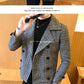 Thick Short Wool Coat Trendy Slim Fit Double Row Button