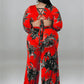 Plus Size Jumpsuit  Print One Piece