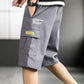 Men's Cargo Elastic Waist Multi Pocket Wide Short Pants