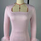 Collar Feather Full Sleeve High Waist Vestidos