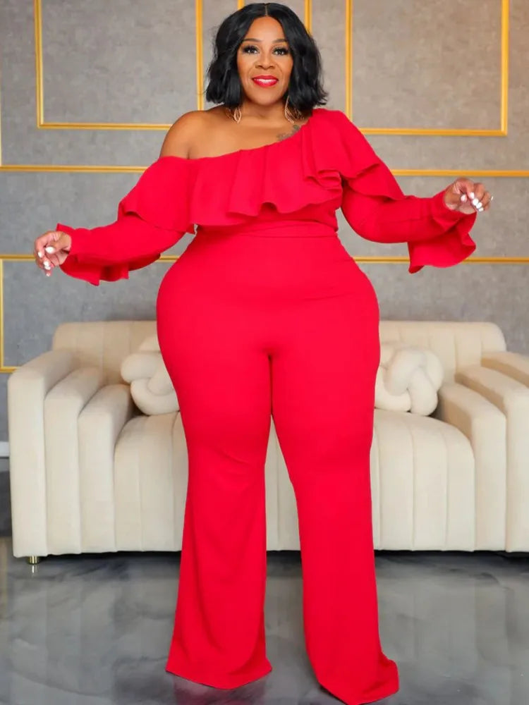 Plus Size  Jumpsuit Urban Leisure Bodysuit