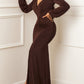 Elegant Long Gown Dress For Parties - JELESACK