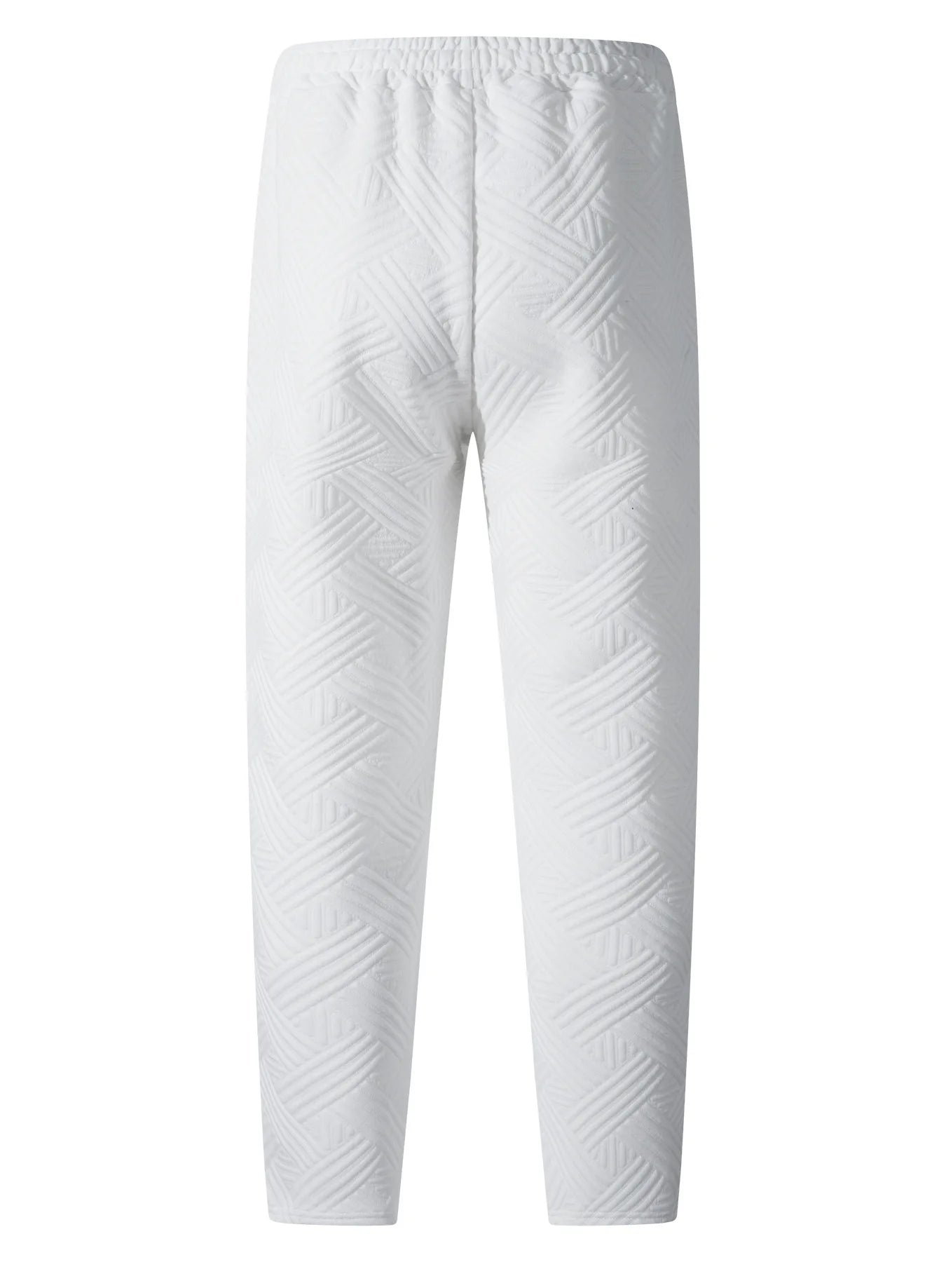 casual  jacquard elastic trousers