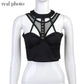 Gothic Bandage Cut Out Tank Tops