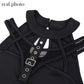 Gothic Bandage Cut Out Tank Tops