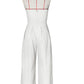 Ruched Strapless Wide Legs Jumpsuits
