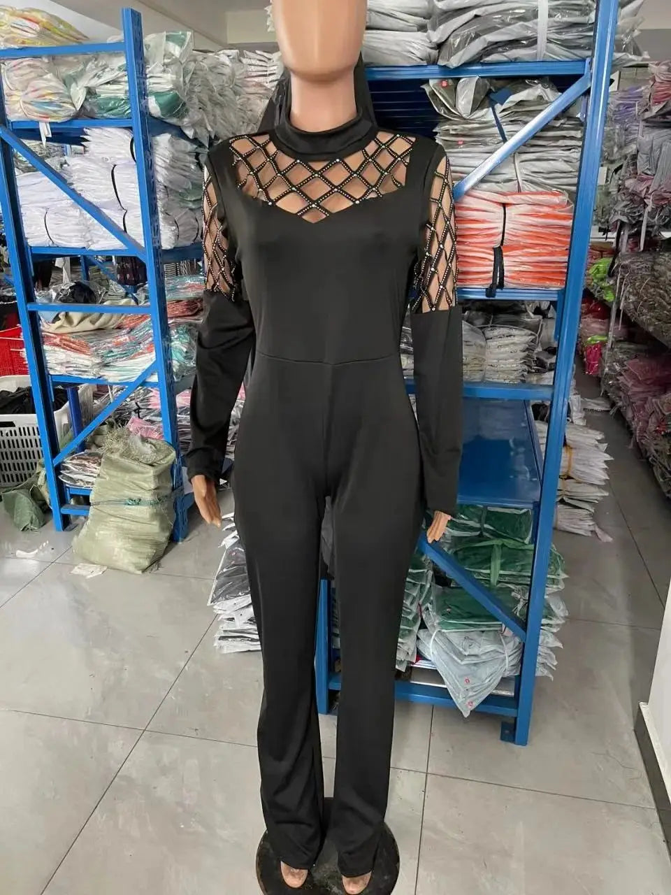 Women's Tight High Waist Jumpsuit - JELESACK