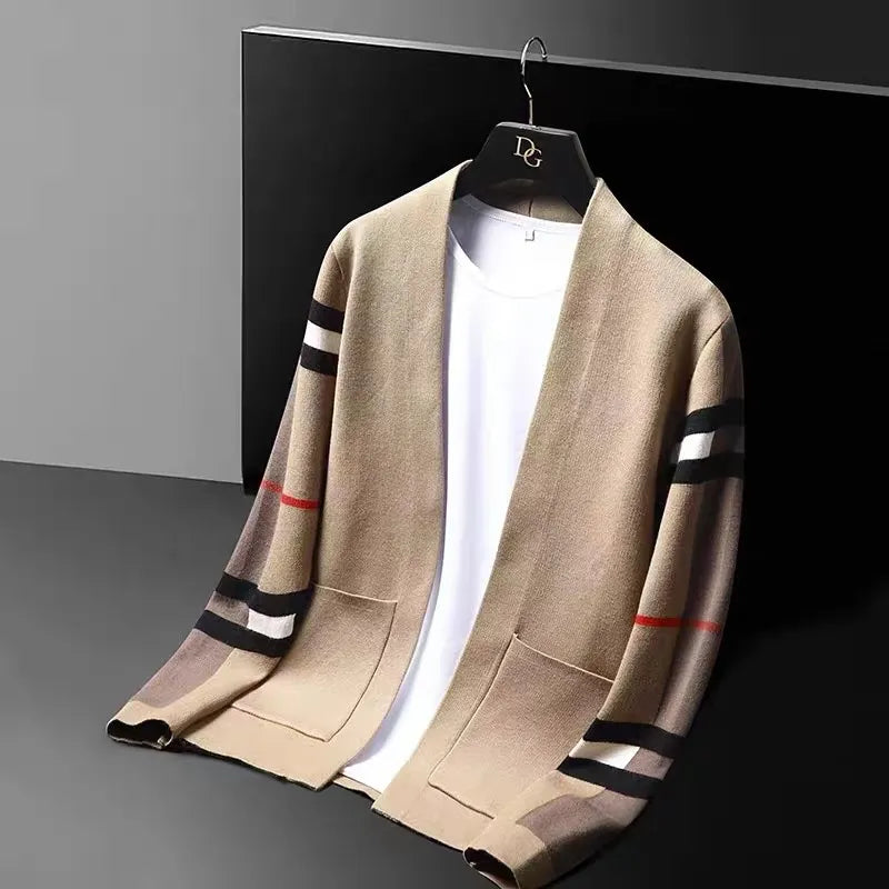 High-end brand knitted men's cardigan - JELESACK