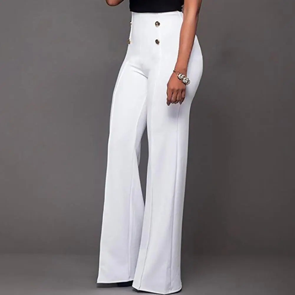 Comfortable High Waist Wide Leg Pants - JELESACK