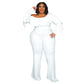 Plus Size  Jumpsuit Urban Leisure Bodysuit