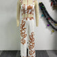 Two Piece Set  Print Crop Top and Wide Leg Pants