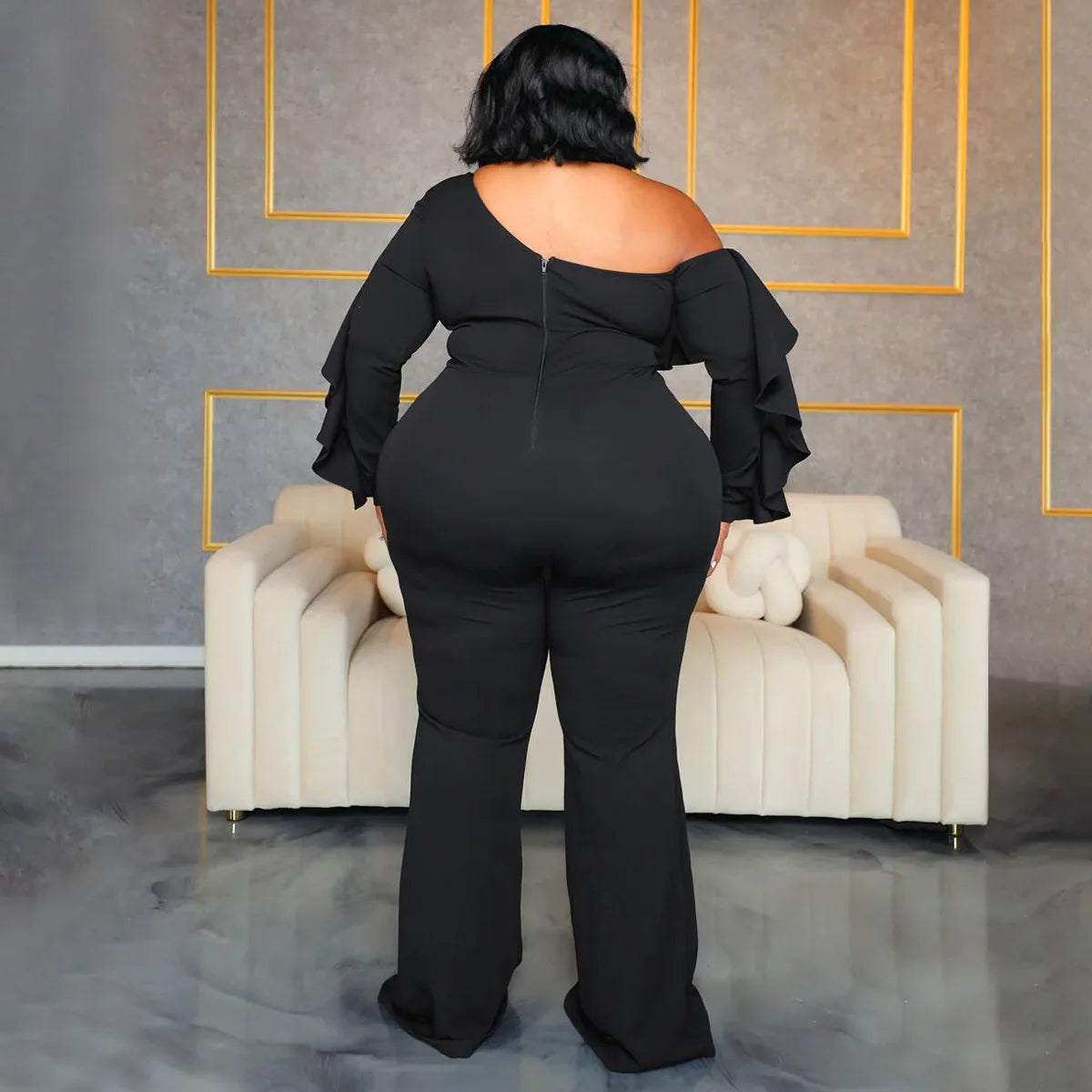 Plus Size  Jumpsuit Urban Leisure Bodysuit