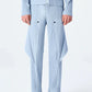 Pleated Men's Pocket Detachable Pants