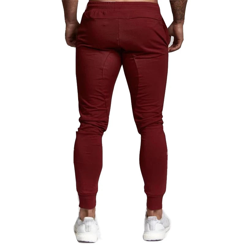 Silk Men's Pants Fitness Skinny Trousers