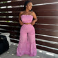 Outfits 2pc Boho Pant Sets Ruffled Two Pieces