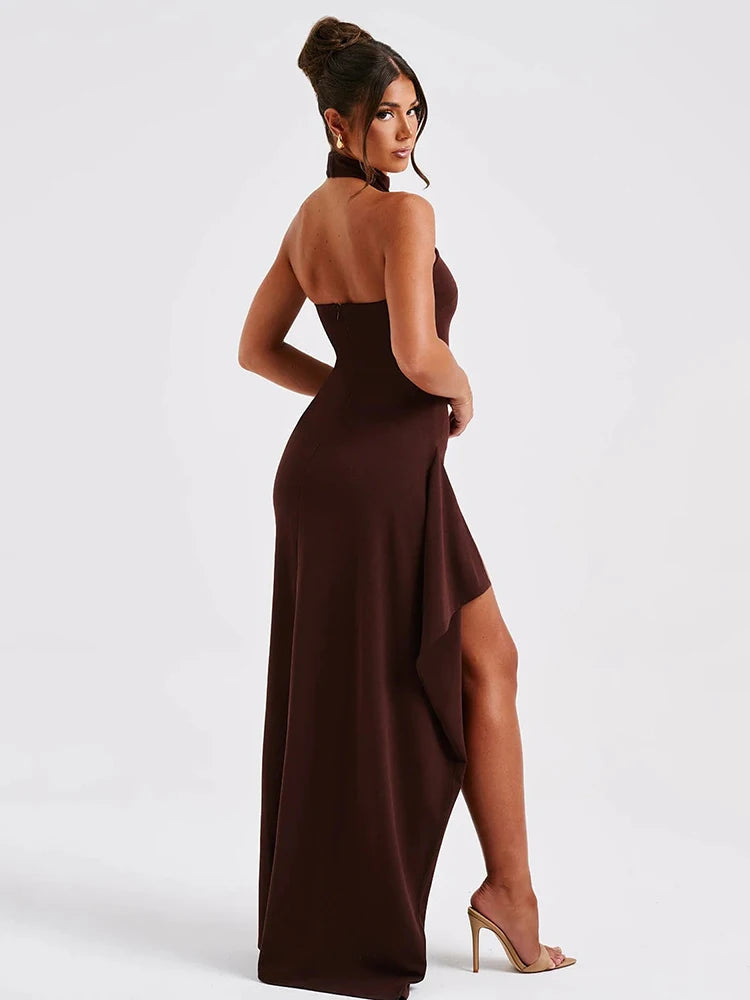 Sleeveless High Split Dress - JELESACK