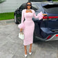 Collar Feather Full Sleeve High Waist Vestidos