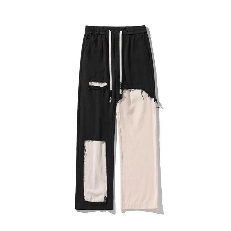 Loose Cotton Pocket Drawstring Trousers