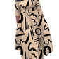 Plus Size Women Dress Printed Fashion Maxi Dress