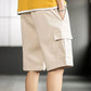 Men's Cargo Elastic Waist Multi Pocket Wide Short Pants