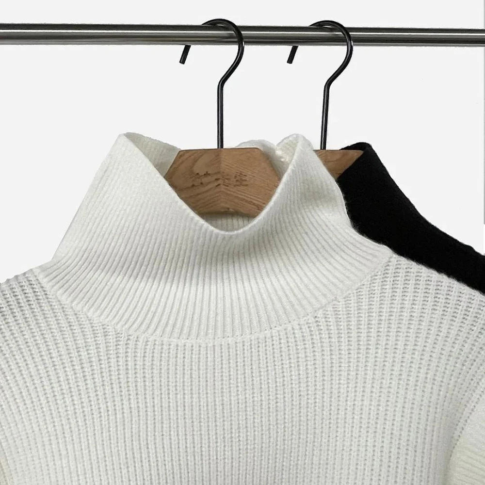 High Collar  Knitted Sweater