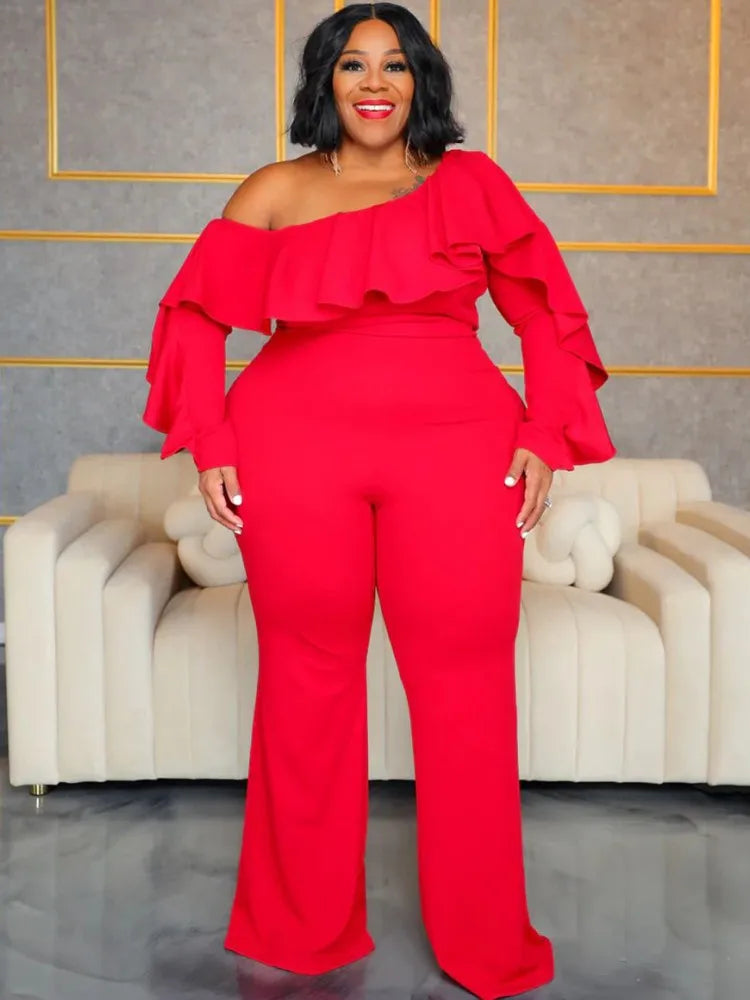 Plus Size  Jumpsuit Urban Leisure Bodysuit