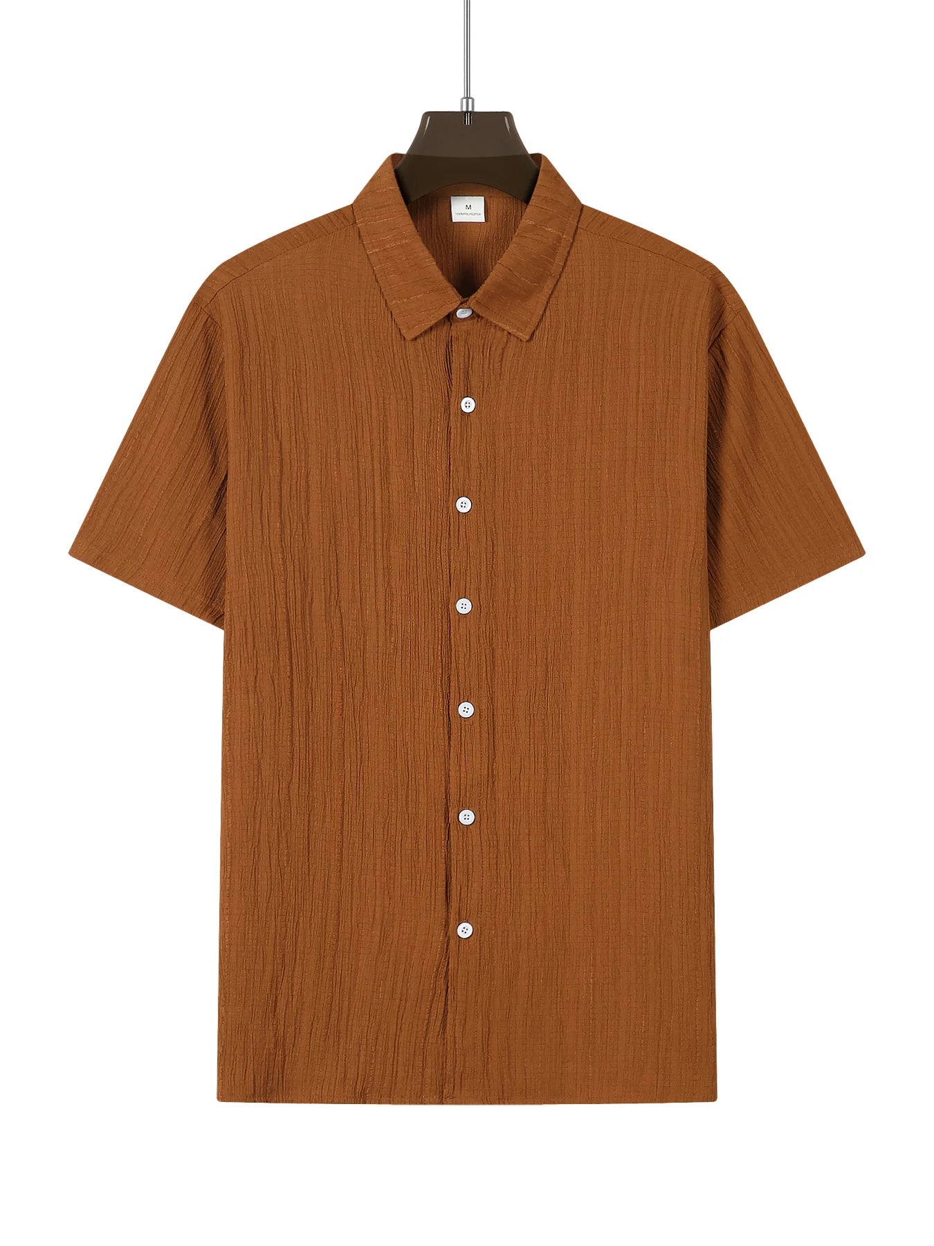 men's shirt set solid colour