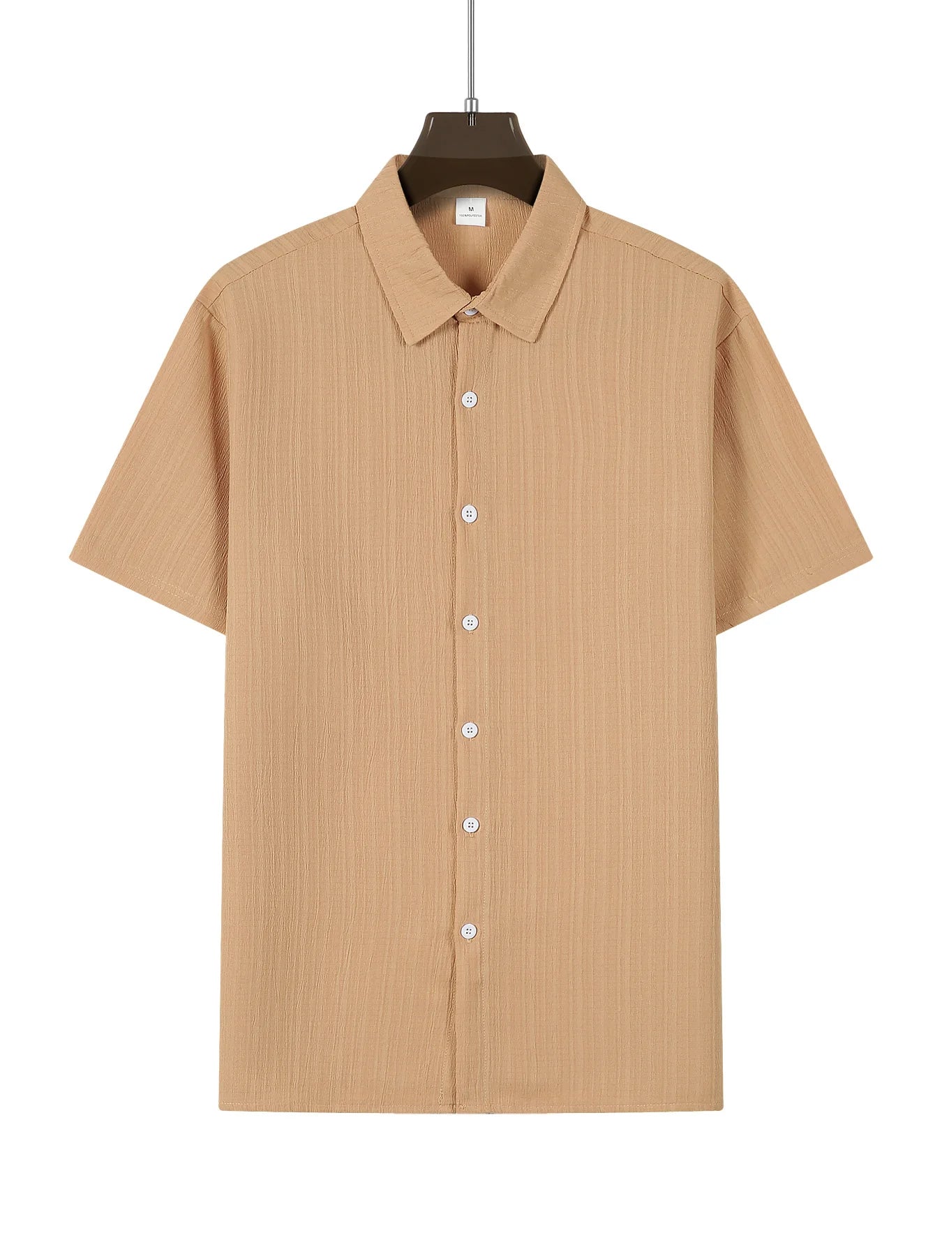 men's shirt set solid colour