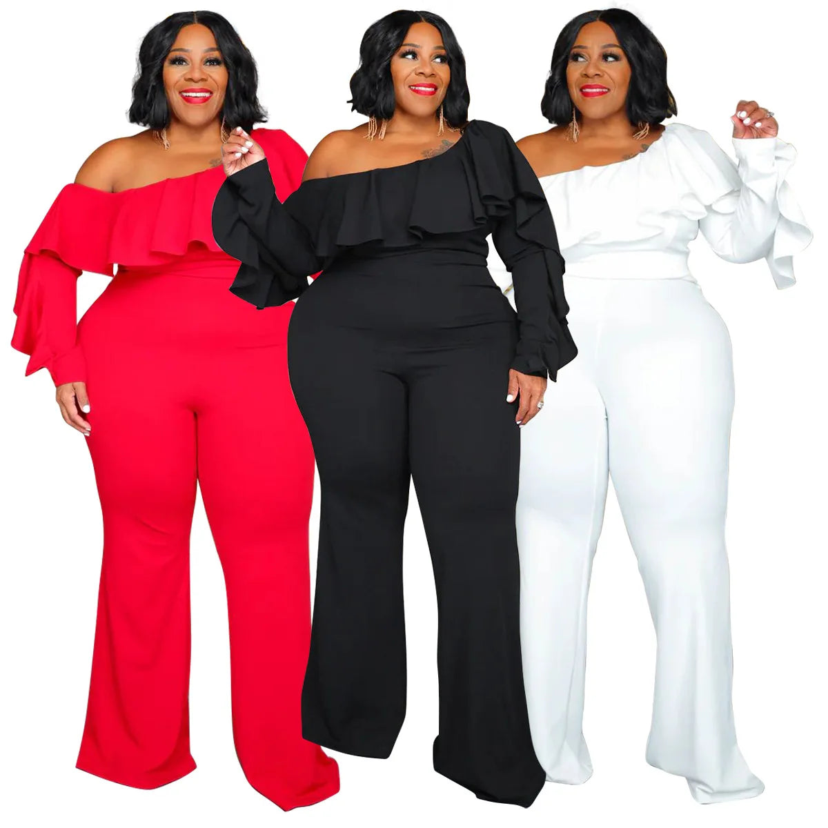 Plus Size  Jumpsuit Urban Leisure Bodysuit