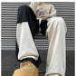 Loose Cotton Pocket Drawstring Trousers