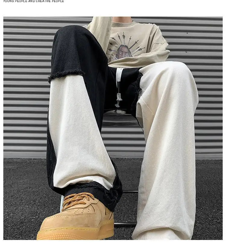 Loose Cotton Pocket Drawstring Trousers