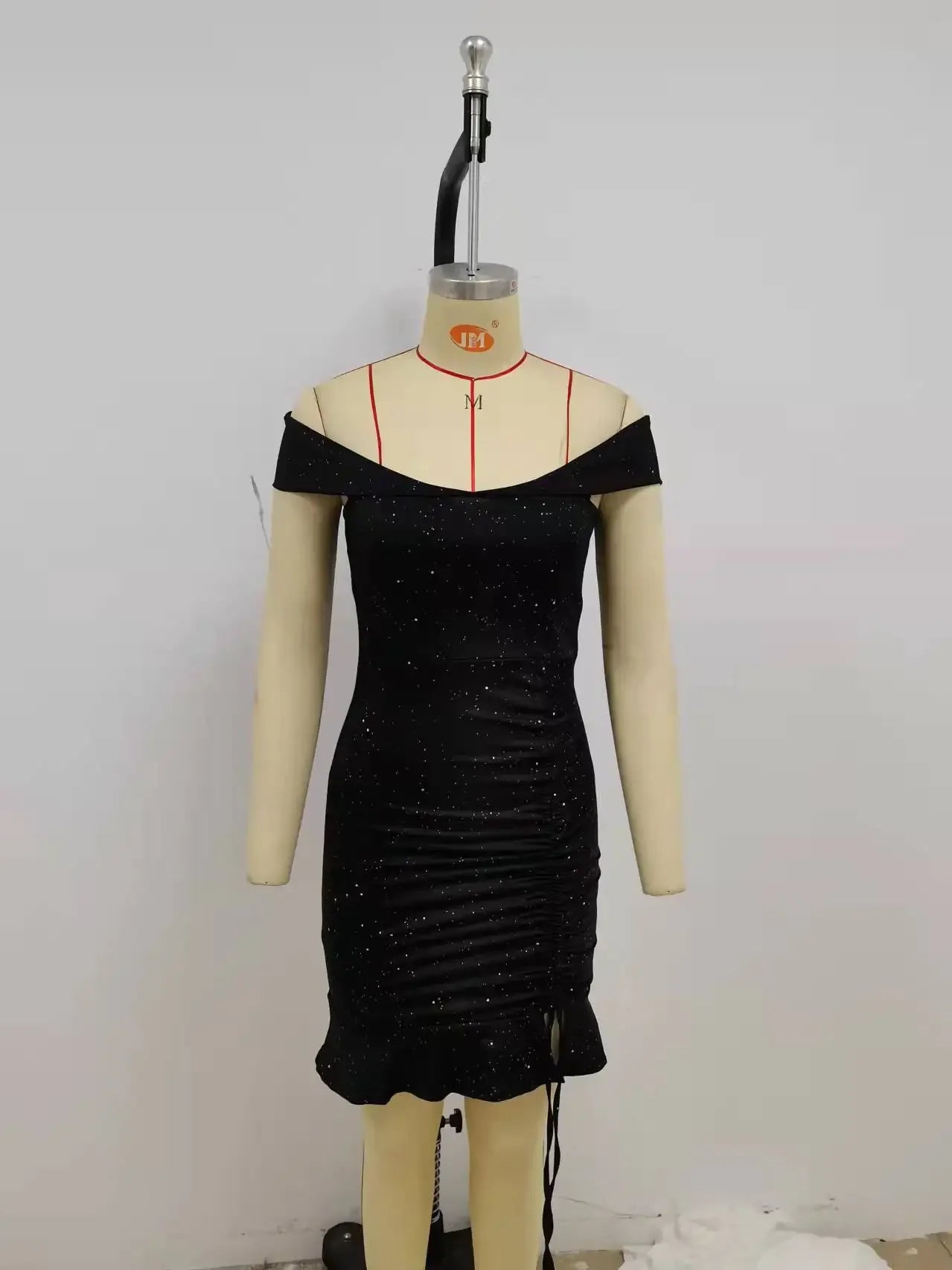 Sleeveless Off Shoulder Mini Dress