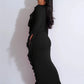 High Waist Streetwear Long Party Dress