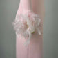 Collar Feather Full Sleeve High Waist Vestidos