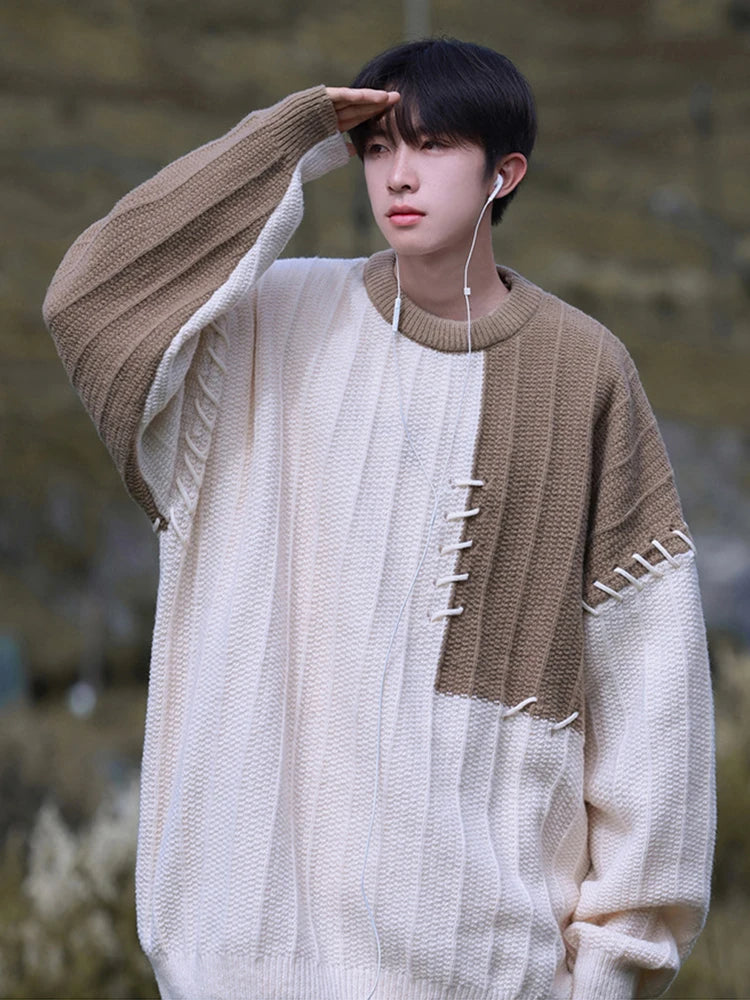 Knitted Sweater Oversize Pullover - JELESACK