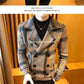 Thick Short Wool Coat Trendy Slim Fit Double Row Button