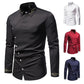 Men's Irregular Oblique Button Up Dress Shirt - JELESACK