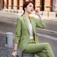 Pink Office Two Piece Set Pants for Women Trouser Suit